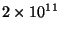 $2 \times 10^{11}$