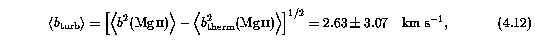 Mean Turbulent Component to b Parameter