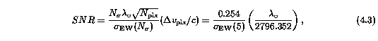 Signal to Noise Ratio