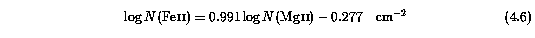 Fe II to Mg II Relation