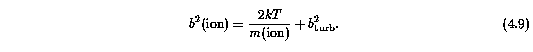 b Parameter Relation