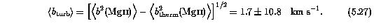 Mean Turbulent Component of b Parameter