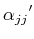 $\displaystyle \alpha_{{jj}}{^\prime}$