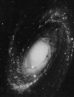 Images of spiral galaxy M81. As the images shift from short wavelength blue light to longer and longer wavelengths, ending with red and infrared, there are clear trends. In blue light there are prominent bright regions along the spiral arms, and the central light distribution is subdued. At longer wavelengths the bright regions dull and the central bulge becomes brighter and brighter. At the longest wavelengths the spiral arms can barely be found within the disk.