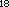 Exponent containing the number eighteen