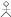 A stick figure representing a human being.