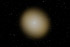 Yellow-brown oval-shaped elliptical galaxy