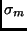 $\sigma_m$