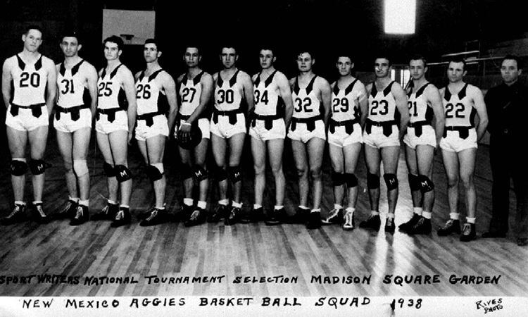Aggie Basketball Squad in 1938