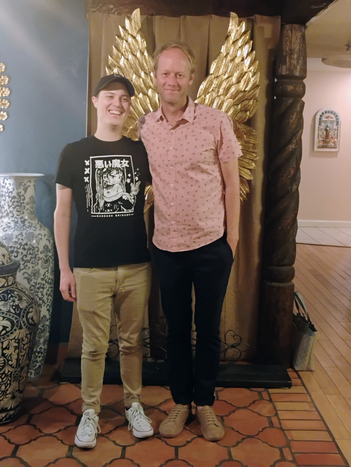 <h4></h4><p>Aleczander Herczeg and Jason Jackiewicz at dinner after the successful Ph.D. defense. 6/19/2024.</p><p><a href="/seismo-wiki/_detail/slideshow/alec_defense_dinner.jpg"><img title="Details" src="/seismo-wiki/lib/plugins/photogallery/images/details_page.png" width="30" /></a></p>